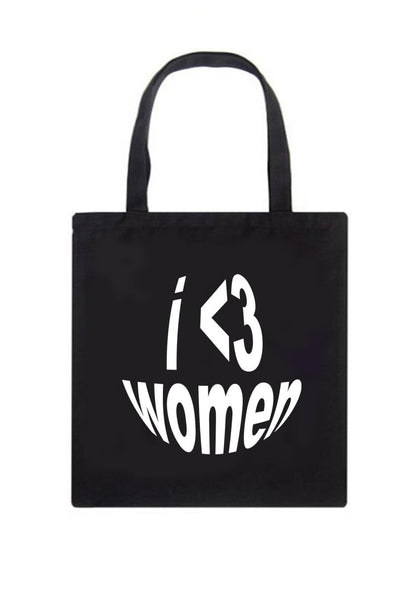 I <3 WOMEN Canvas Tote Bag - cherrykittenI <3 WOMEN Canvas Tote Bag