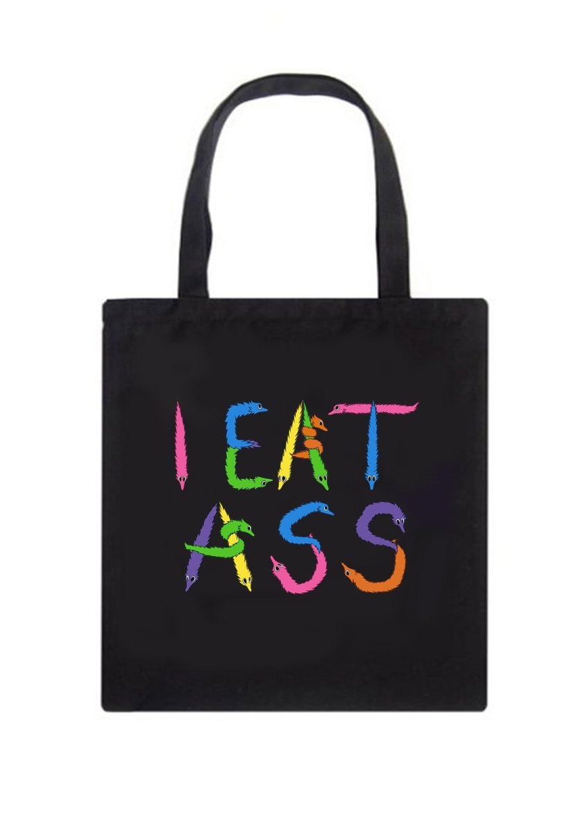 I Eat Canvas Tote Bag - cherrykittenI Eat Canvas Tote Bag