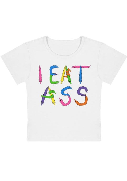 I EAT Y2K Baby Tee - cherrykittenI EAT Y2K Baby Tee