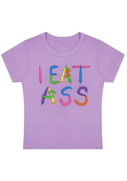 I EAT Y2K Baby Tee - cherrykittenI EAT Y2K Baby Tee