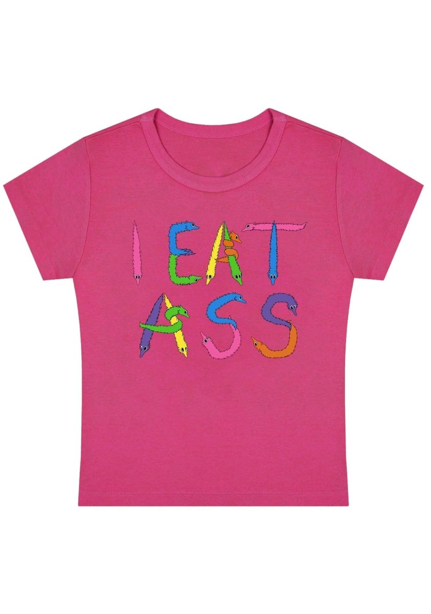I EAT Y2K Baby Tee - cherrykittenI EAT Y2K Baby Tee