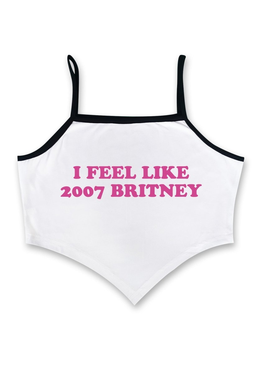 I Feel Like 2007 Britney Bandana Crop Tank - cherrykittenI Feel Like 2007 Britney Bandana Crop Tank