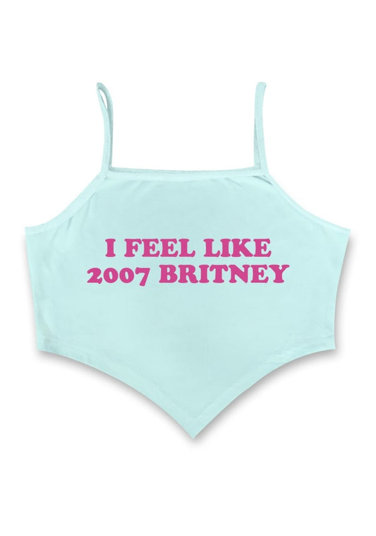 I Feel Like 2007 Britney Bandana Crop Tank - cherrykittenI Feel Like 2007 Britney Bandana Crop Tank