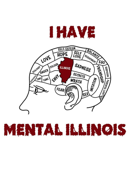 I Have Mental Illinois Y2K Baby Tee - cherrykittenI Have Mental Illinois Y2K Baby Tee