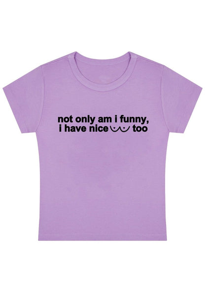 I Have Nice Dots Too Y2K Baby Tee - cherrykittenI Have Nice Dots Too Y2K Baby Tee