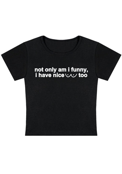 I Have Nice Dots Too Y2K Baby Tee - cherrykittenI Have Nice Dots Too Y2K Baby Tee