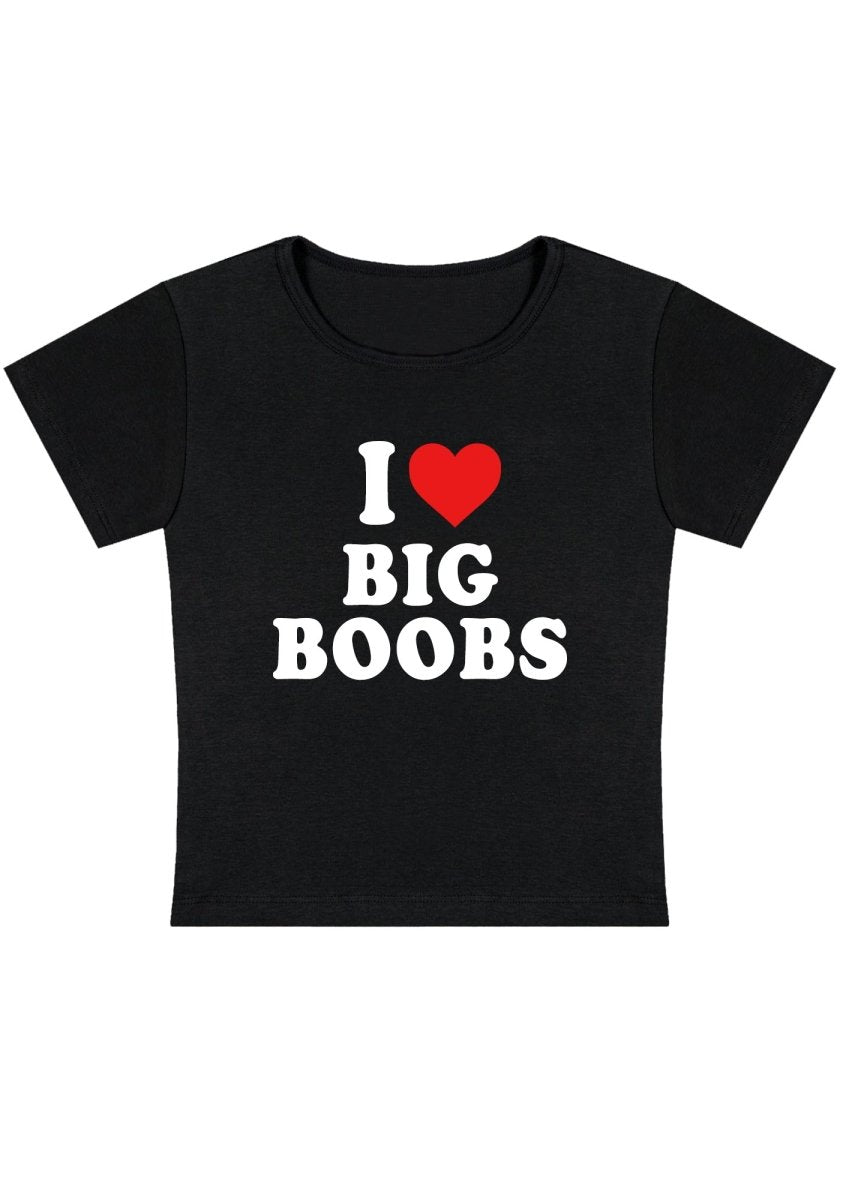 I Love Big Bxxbs Y2k Baby Tee - cherrykittenI Love Big Bxxbs Y2k Baby Tee