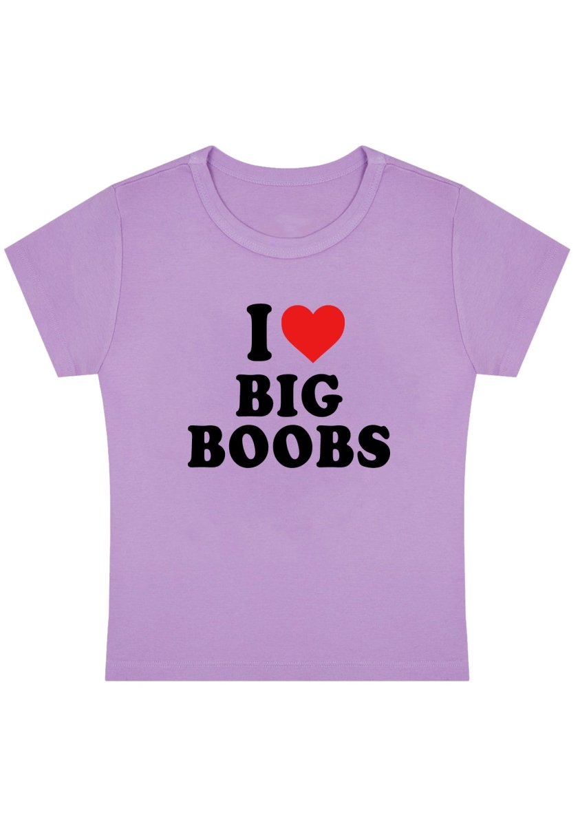 I Love Big Bxxbs Y2k Baby Tee - cherrykittenI Love Big Bxxbs Y2k Baby Tee