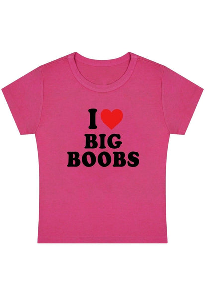 I Love Big Bxxbs Y2k Baby Tee - cherrykittenI Love Big Bxxbs Y2k Baby Tee