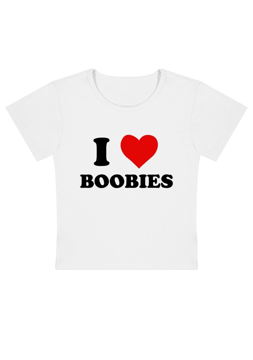 I Love Bxxbies Y2K Baby Tee - cherrykittenI Love Bxxbies Y2K Baby Tee