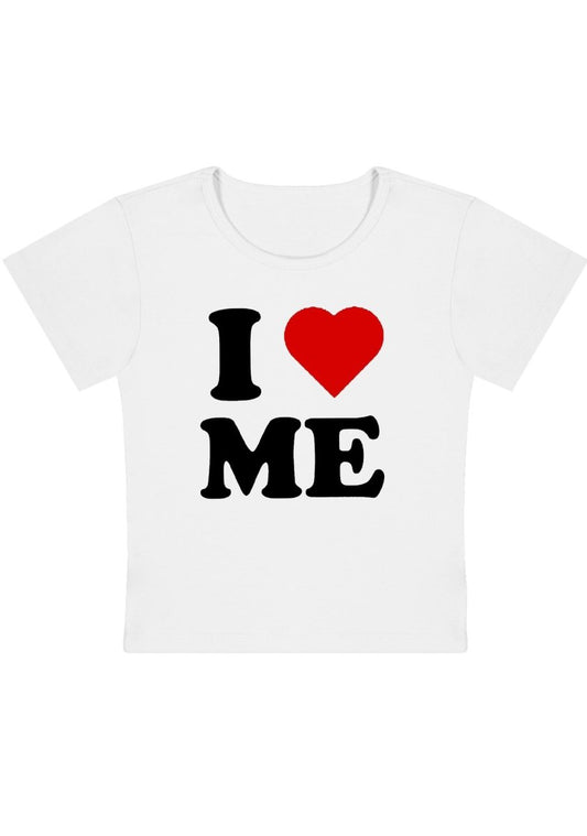 I Love Me Y2K Baby Tee - cherrykittenI Love Me Y2K Baby Tee