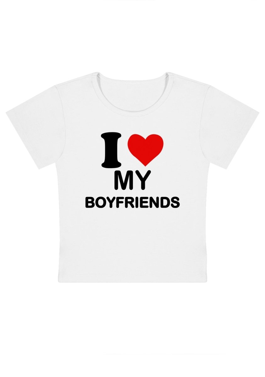 I Love My Boyfriends Y2k Baby Tee - cherrykittenI Love My Boyfriends Y2k Baby Tee