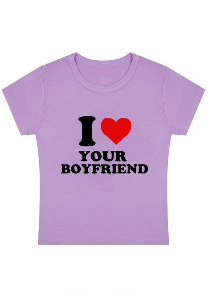 I Love Your Boyfriend Y2K Baby Tee - cherrykittenI Love Your Boyfriend Y2K Baby Tee