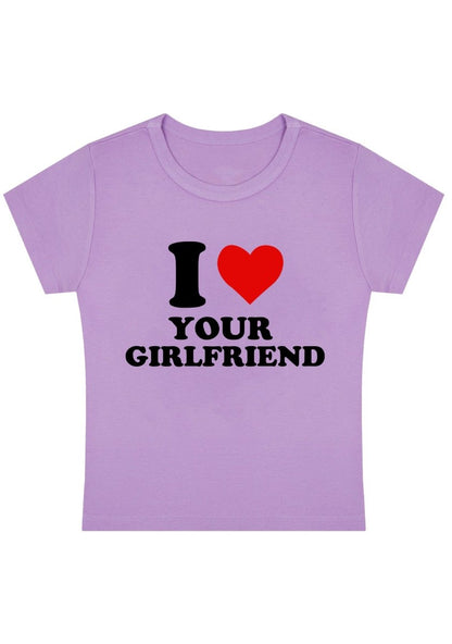 I Love Your Girlfriend Y2K Baby Tee - cherrykittenI Love Your Girlfriend Y2K Baby Tee