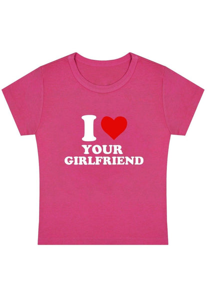 I Love Your Girlfriend Y2K Baby Tee - cherrykittenI Love Your Girlfriend Y2K Baby Tee