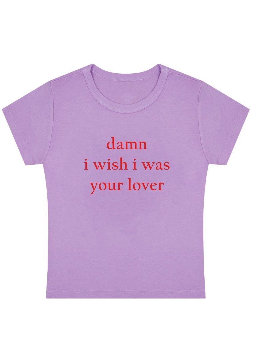 I Wish I Was Your Lover Y2k Baby Tee - cherrykittenI Wish I Was Your Lover Y2k Baby Tee