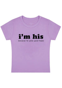 I'm His Y2k Baby Tee