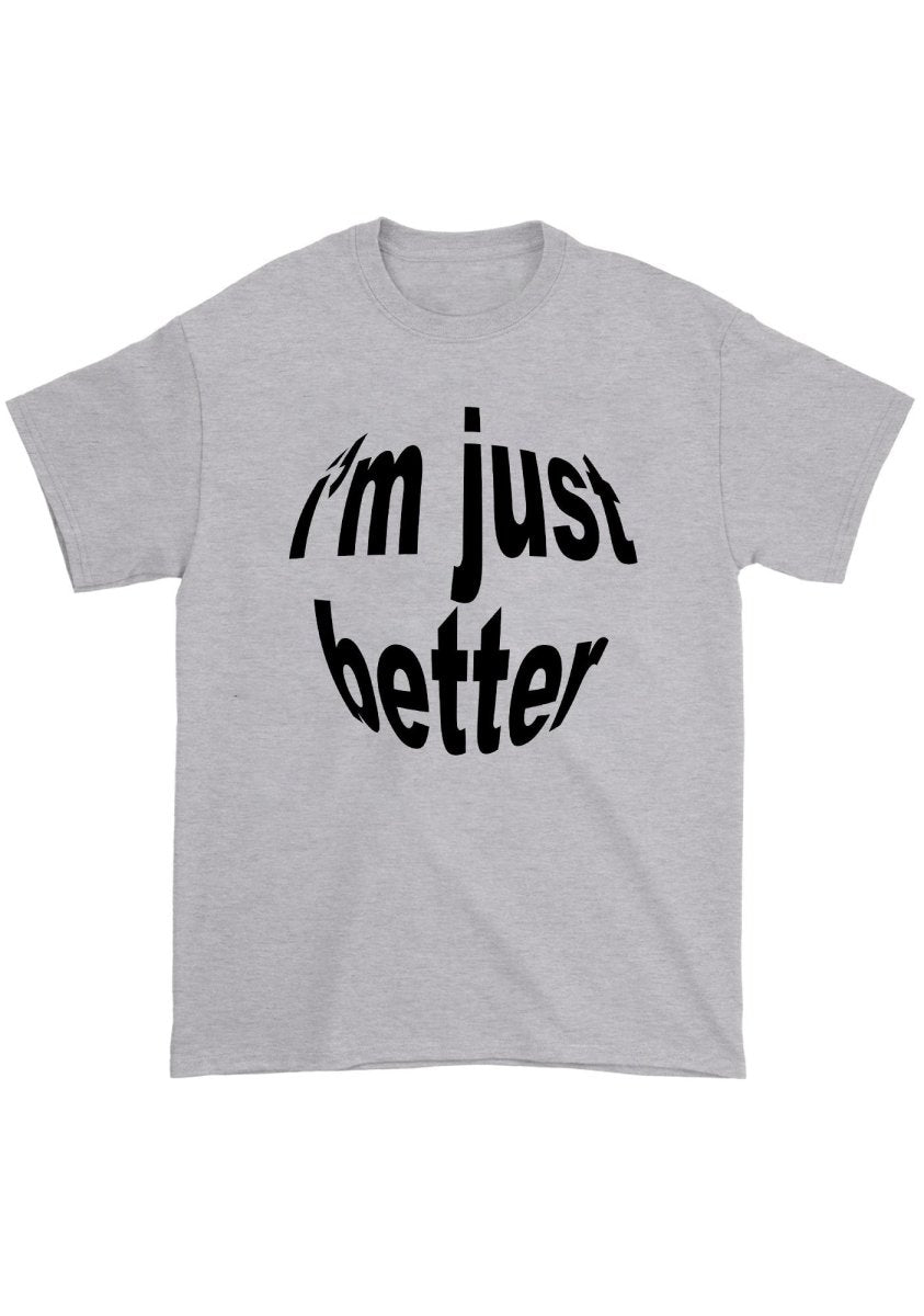 I'M JUST BETTER Chunky Shirt - cherrykittenI'M JUST BETTER Chunky Shirt