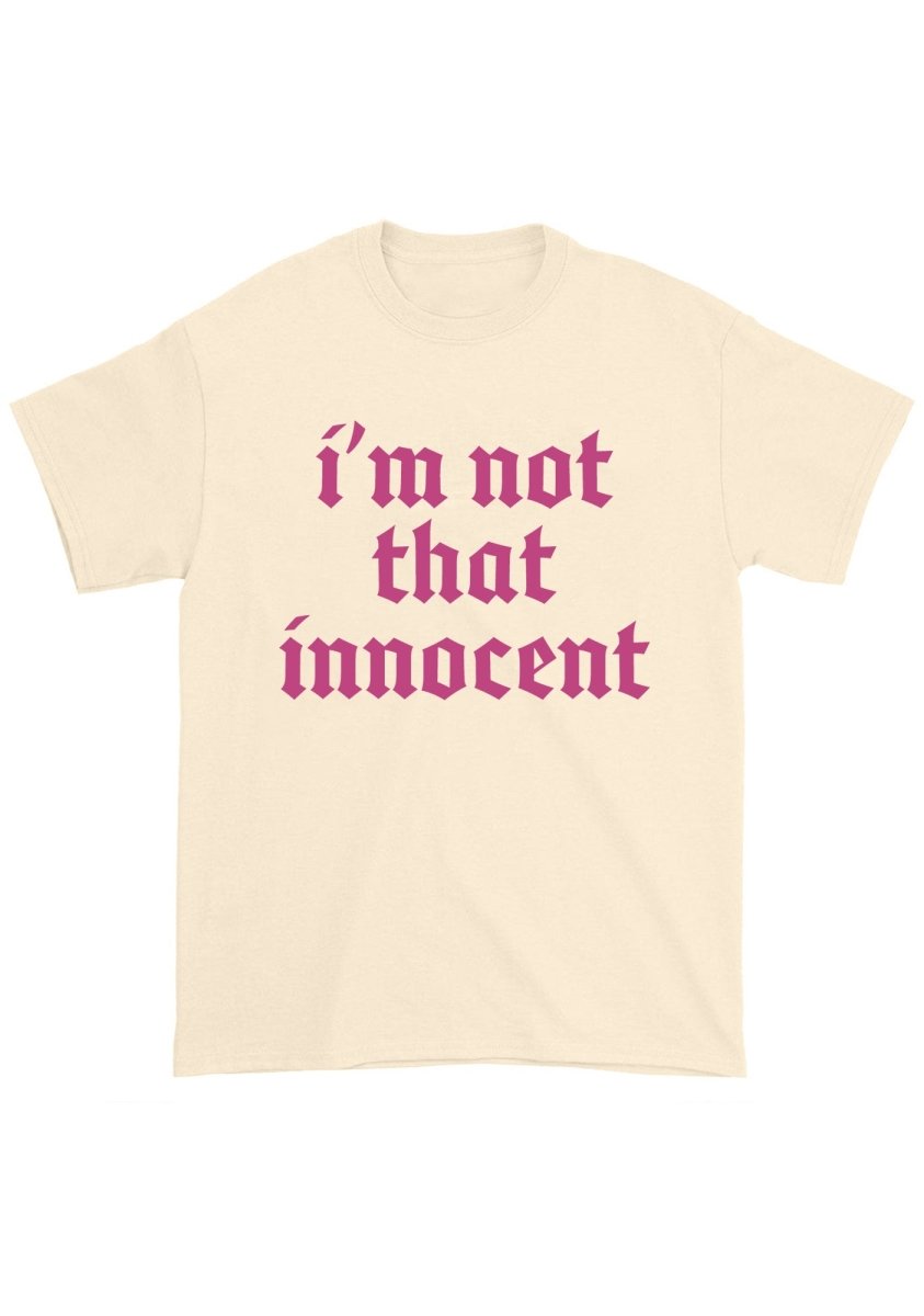 I'm Not That Innocent Chunky Shirt - cherrykittenI'm Not That Innocent Chunky Shirt