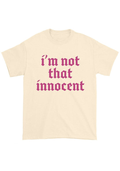 I'm Not That Innocent Chunky Shirt - cherrykittenI'm Not That Innocent Chunky Shirt