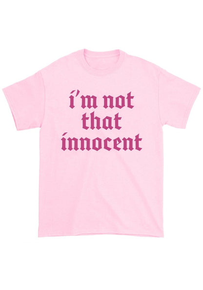 I'm Not That Innocent Chunky Shirt - cherrykittenI'm Not That Innocent Chunky Shirt