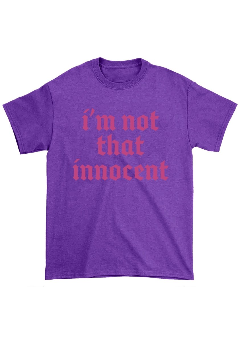 I'm Not That Innocent Chunky Shirt - cherrykittenI'm Not That Innocent Chunky Shirt