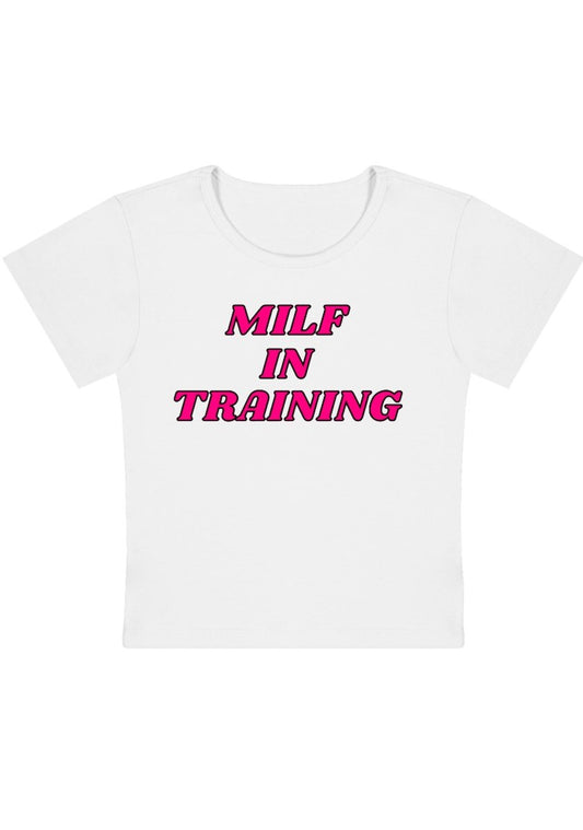 In Training Y2K Baby Tee - cherrykittenIn Training Y2K Baby Tee