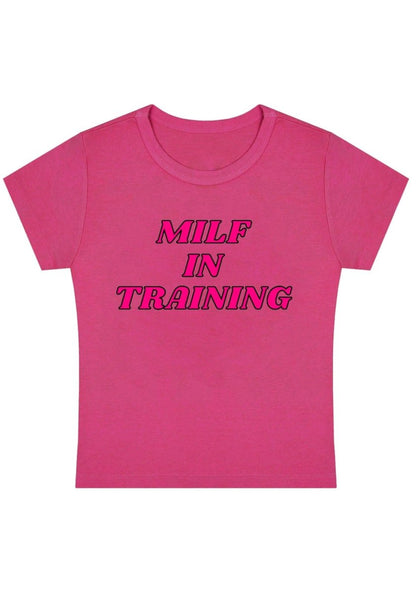 In Training Y2K Baby Tee - cherrykittenIn Training Y2K Baby Tee