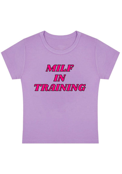 In Training Y2K Baby Tee - cherrykittenIn Training Y2K Baby Tee