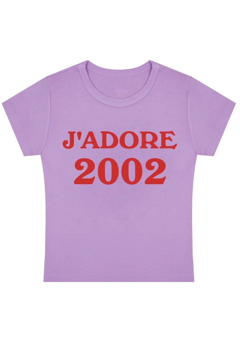 J'adore 2002 Y2k Baby Tee - cherrykittenJ'adore 2002 Y2k Baby Tee