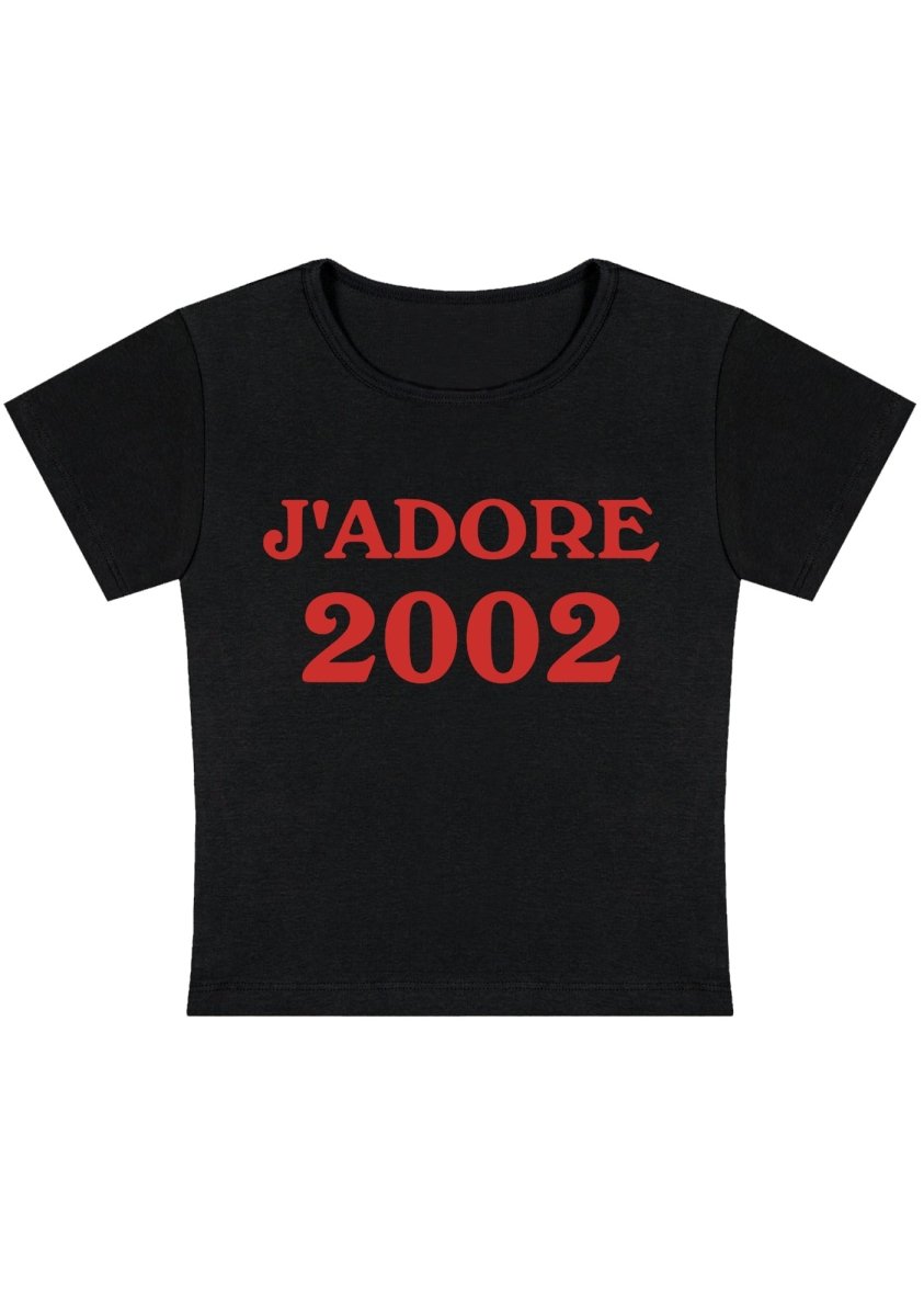 J'adore 2002 Y2k Baby Tee - cherrykittenJ'adore 2002 Y2k Baby Tee