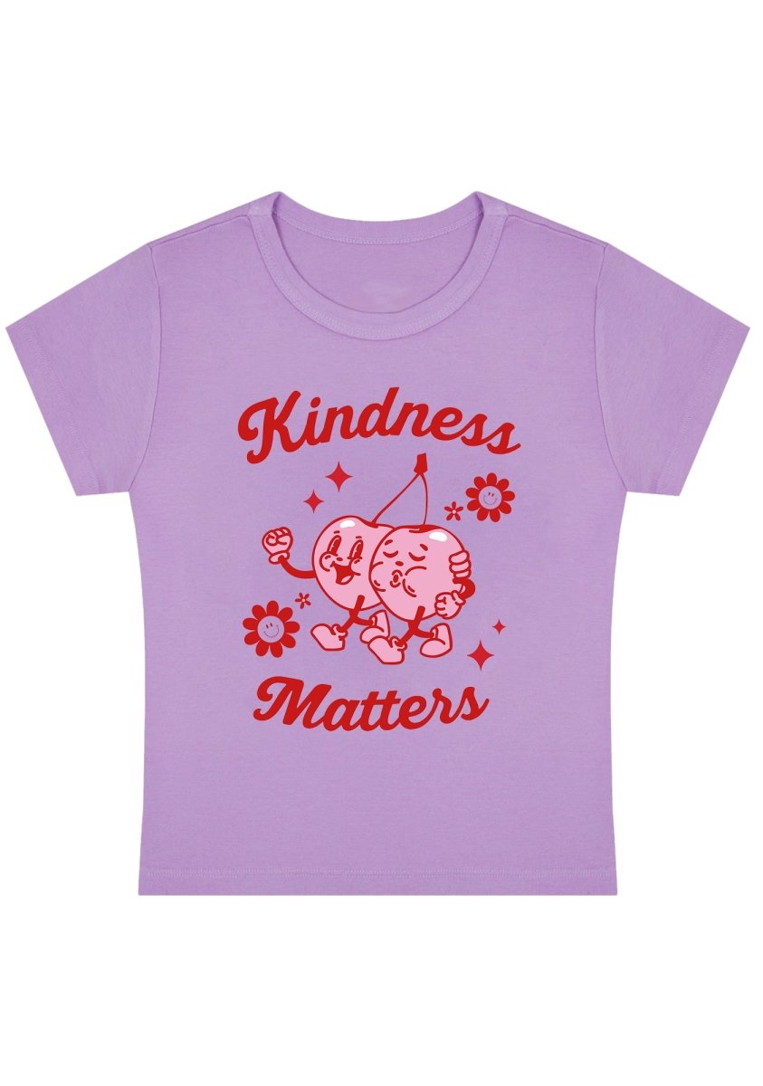 Kindness Matters Y2K Baby Tee - cherrykittenKindness Matters Y2K Baby Tee