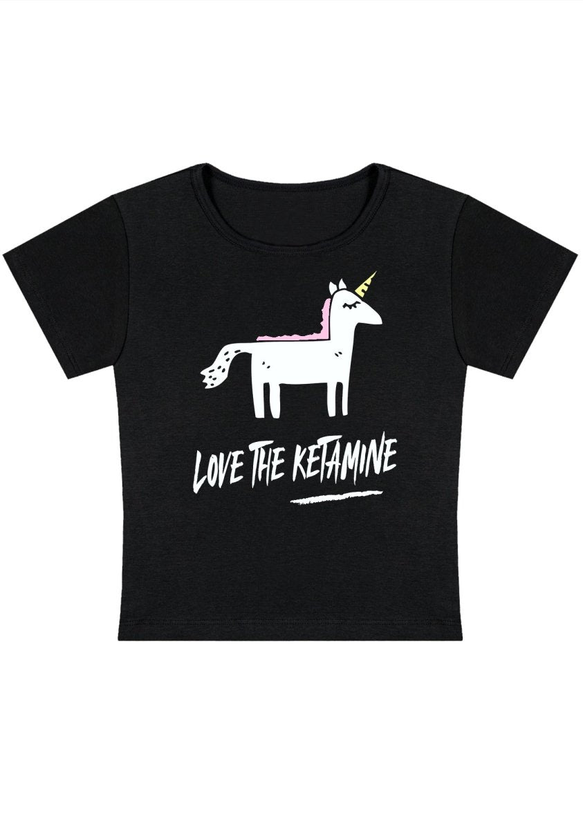 Love The K Pony Y2K Baby Tee - cherrykittenLove The K Pony Y2K Baby Tee