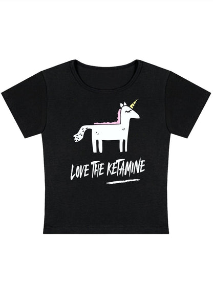 Love The K Pony Y2K Baby Tee - cherrykittenLove The K Pony Y2K Baby Tee