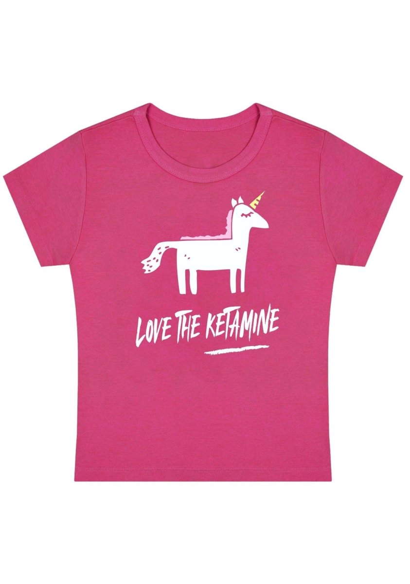 Love The K Pony Y2K Baby Tee - cherrykittenLove The K Pony Y2K Baby Tee