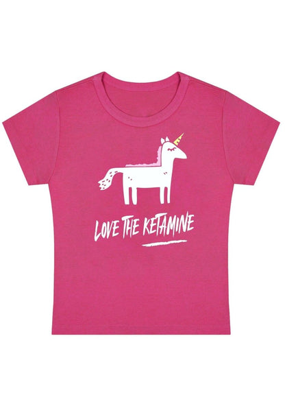 Love The K Pony Y2K Baby Tee - cherrykittenLove The K Pony Y2K Baby Tee