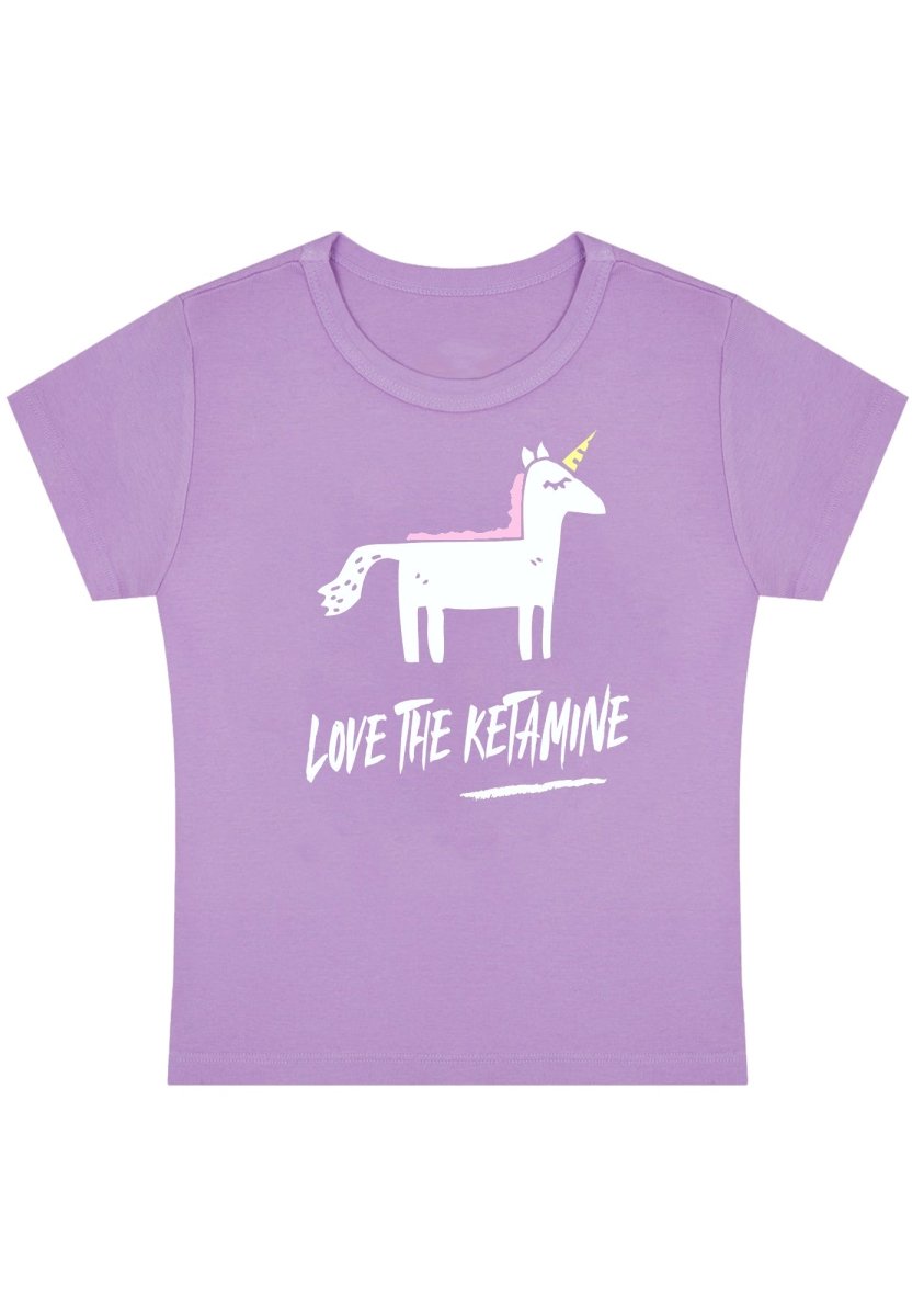 Love The K Pony Y2K Baby Tee - cherrykittenLove The K Pony Y2K Baby Tee