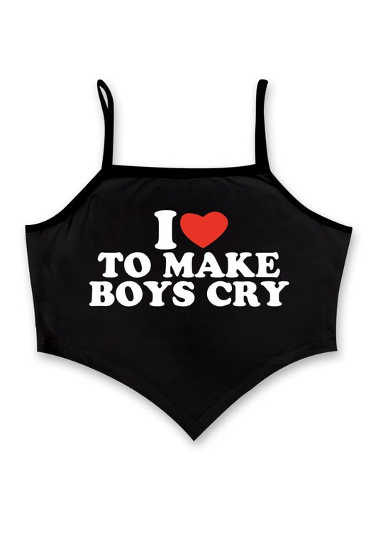 Love To Make Boys Cry Bandana Crop Tank - cherrykittenLove To Make Boys Cry Bandana Crop Tank