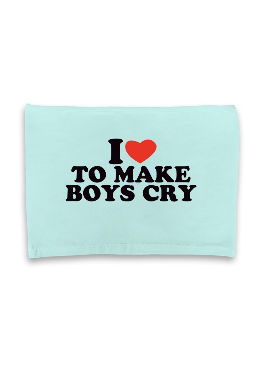 Love To Make Boys Cry Crop Tube - cherrykittenLove To Make Boys Cry Crop Tube