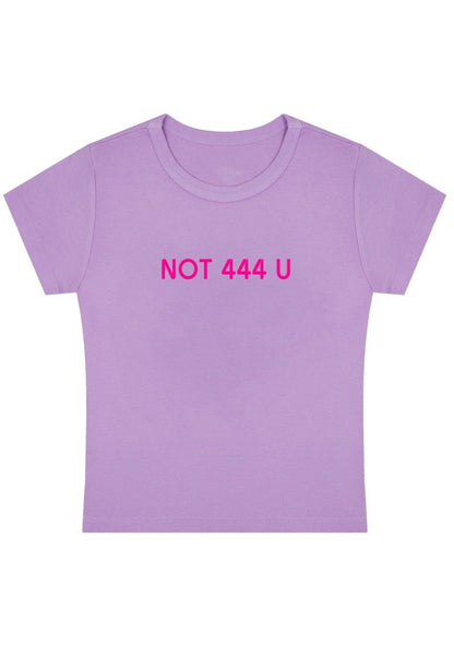 Not 444 U Y2k Baby Tee - cherrykittenNot 444 U Y2k Baby Tee