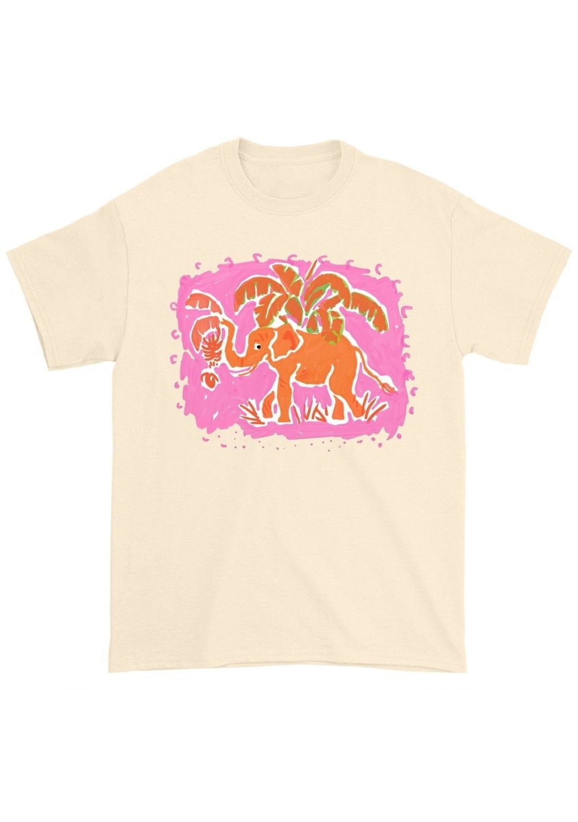 Orange Elephant Chunky Shirt - cherrykittenOrange Elephant Chunky Shirt