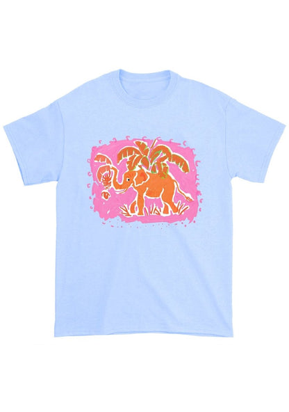 Orange Elephant Chunky Shirt - cherrykittenOrange Elephant Chunky Shirt