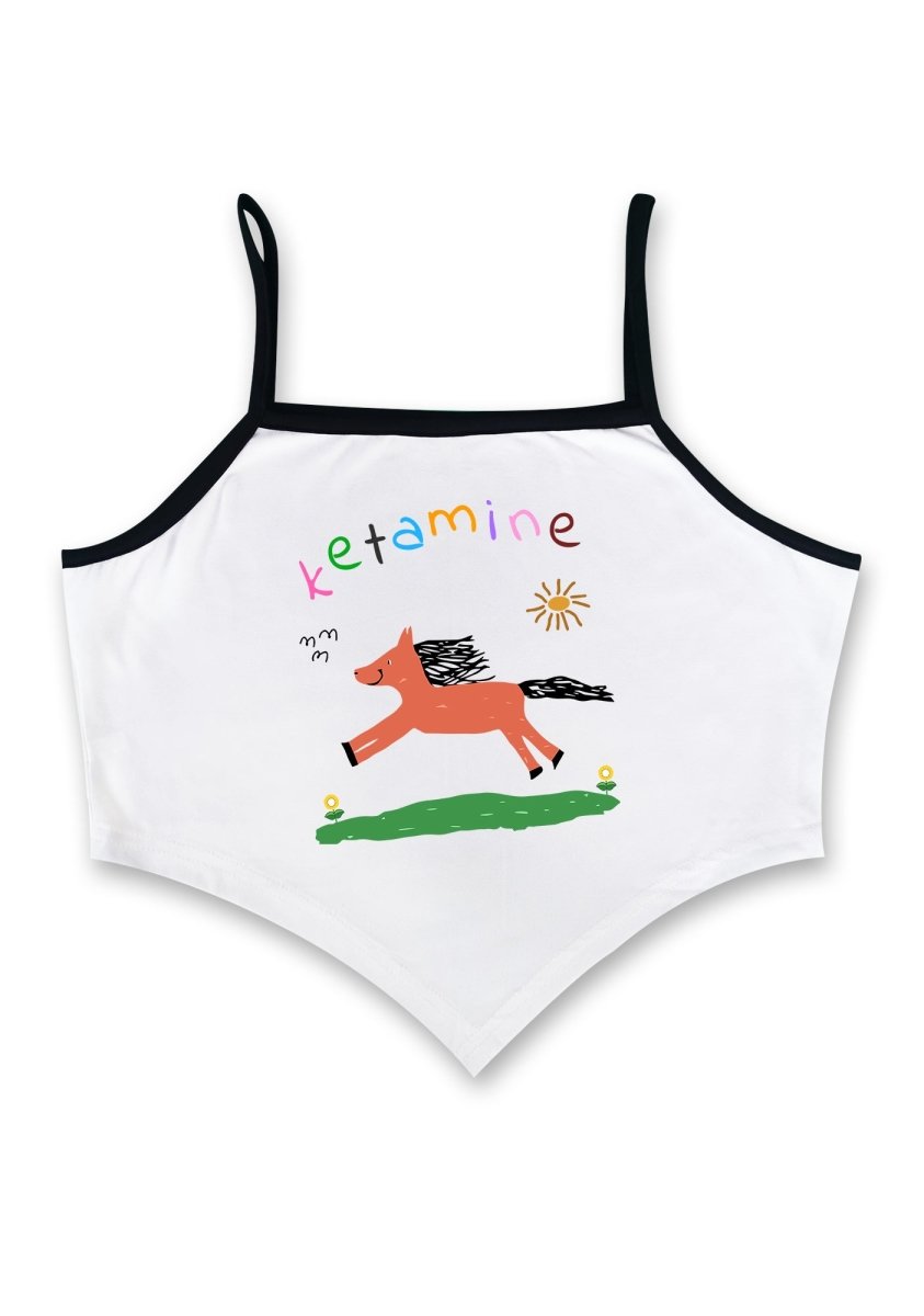 Orange Pony Bandana Crop Tank - cherrykittenOrange Pony Bandana Crop Tank