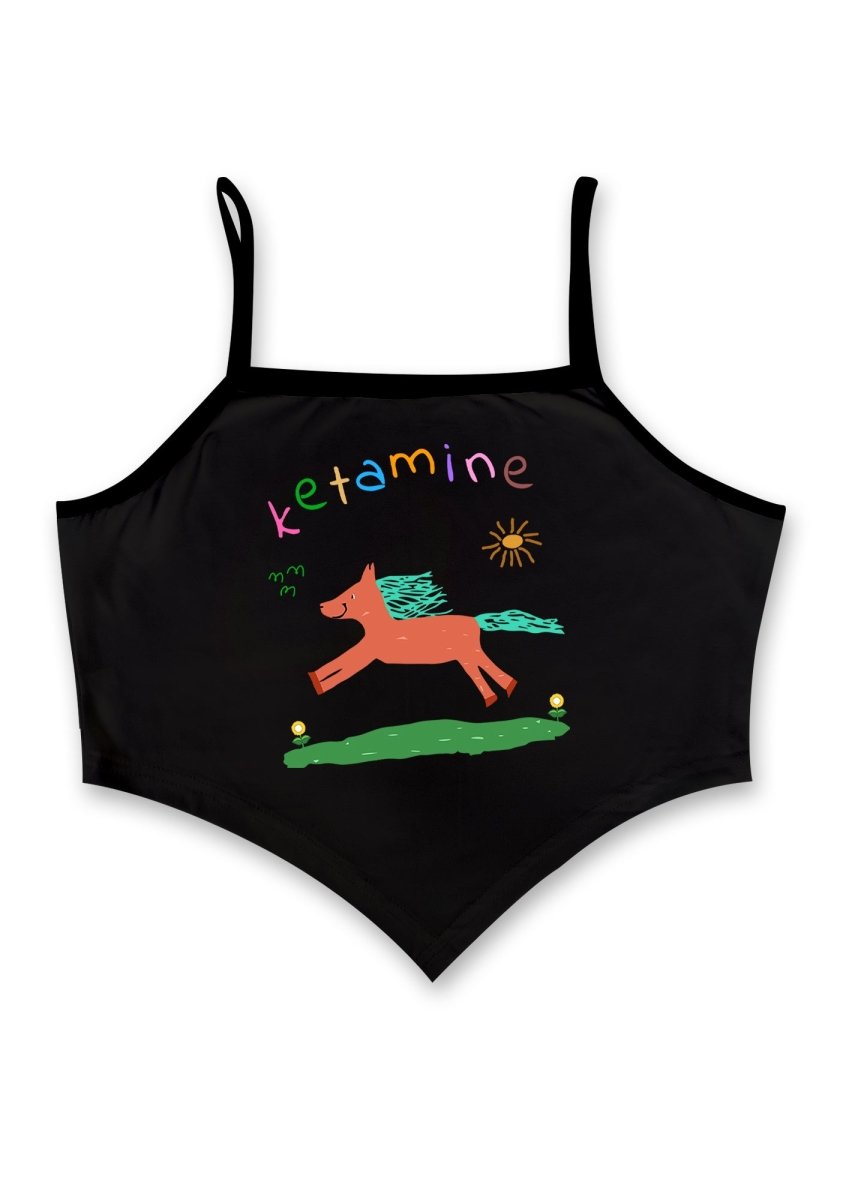 Orange Pony Bandana Crop Tank - cherrykittenOrange Pony Bandana Crop Tank