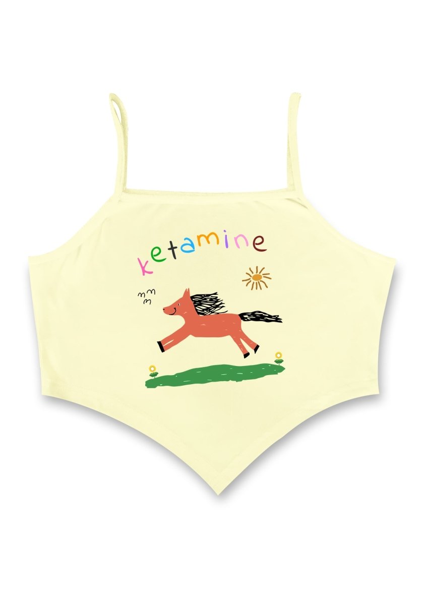 Orange Pony Bandana Crop Tank - cherrykittenOrange Pony Bandana Crop Tank
