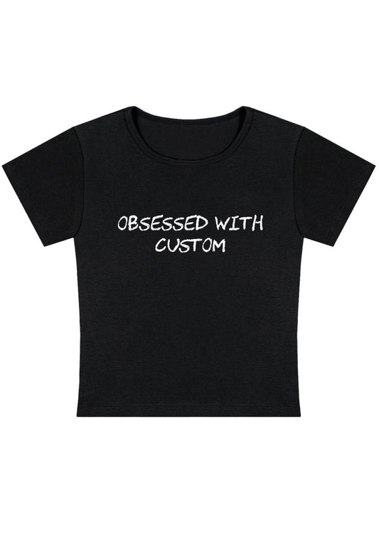 Personalized Obsessed Y2K Baby Tee - cherrykittenPersonalized Obsessed Y2K Baby Tee