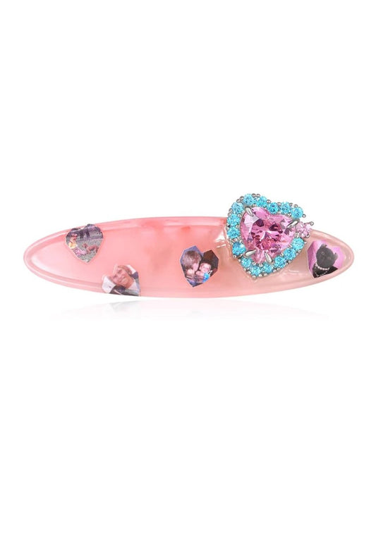 Pink Memory Hair Clip - cherrykittenPink Memory Hair Clip