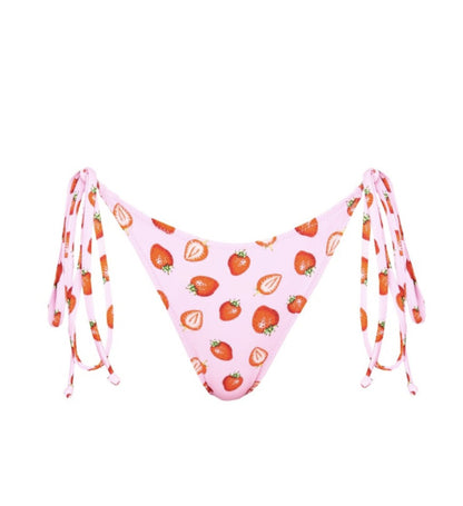 Pink Strawberry Print Bikini Set - cherrykittenPink Strawberry Print Bikini Set