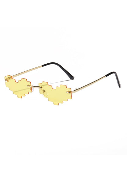 Pixel Hearts Funky Sunglasses - cherrykittenPixel Hearts Funky Sunglasses