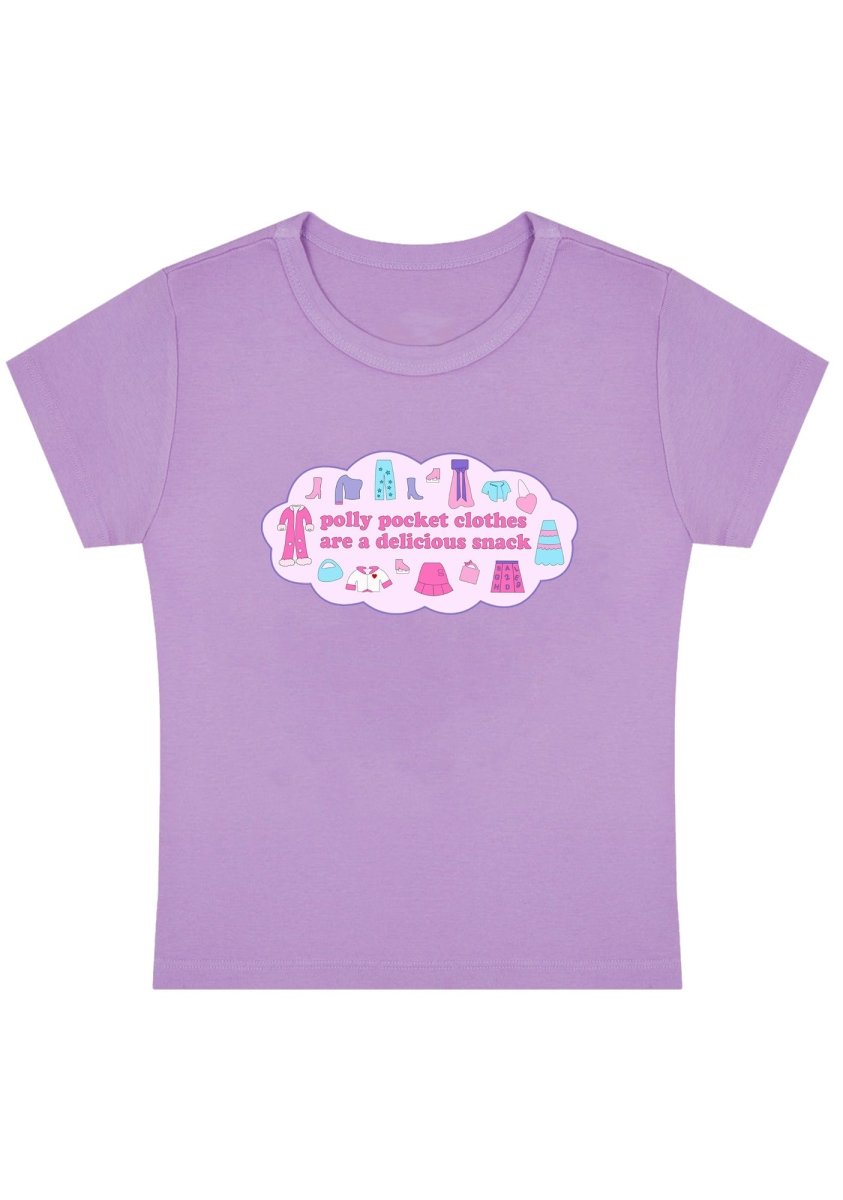 Polly Pocket Clothes Y2k Baby Tee - cherrykittenPolly Pocket Clothes Y2k Baby Tee